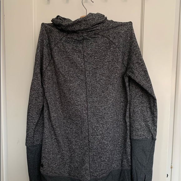 Heather Gray Zella Turtleneck Top SMALL - Picture 2 of 3